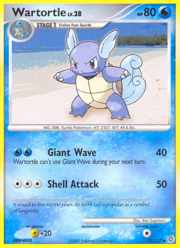 Wartortle Pokémon card