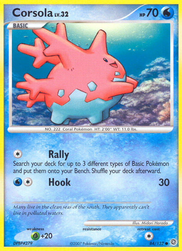 Corsola Pokémon card
