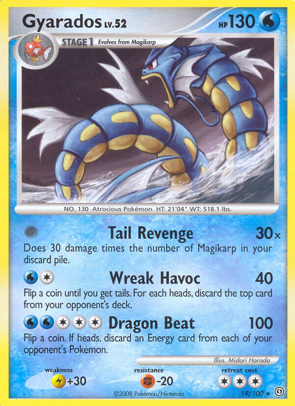 Gyarados Pokémon card
