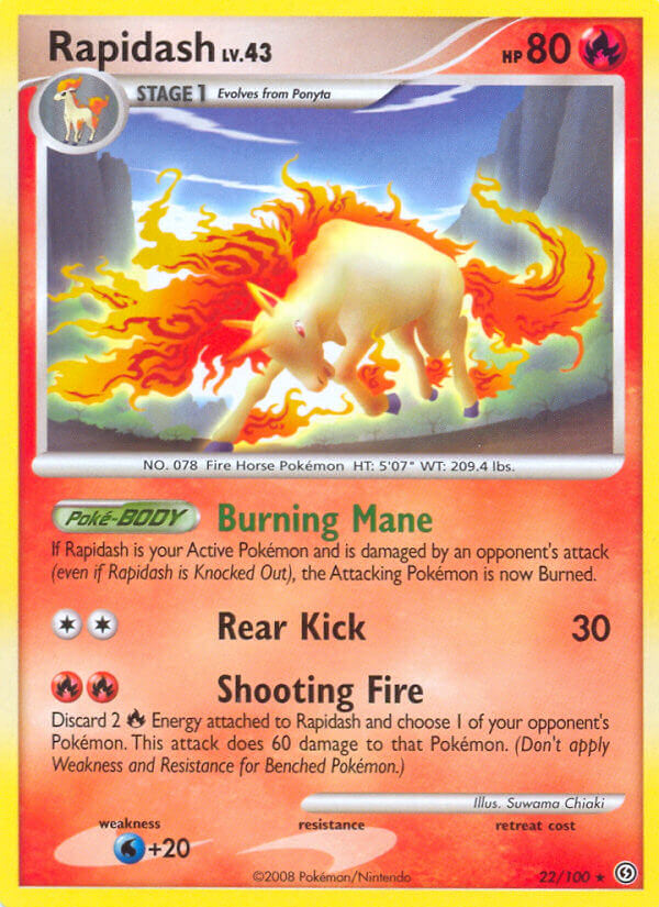 Rapidash Pokémon card