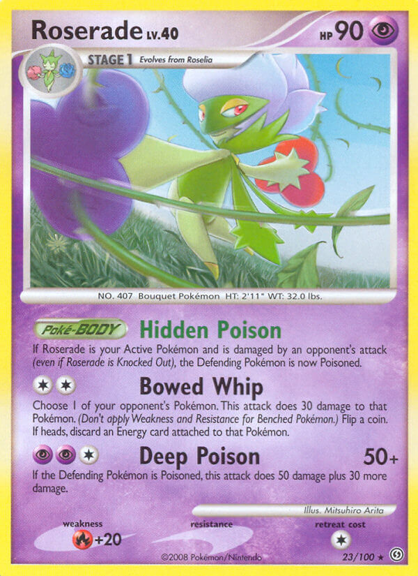 Roserade Pokémon card