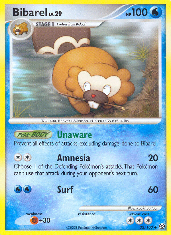 Bibarel Pokémon card