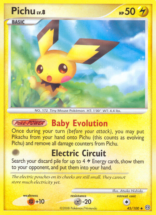Pichu Pokémon card