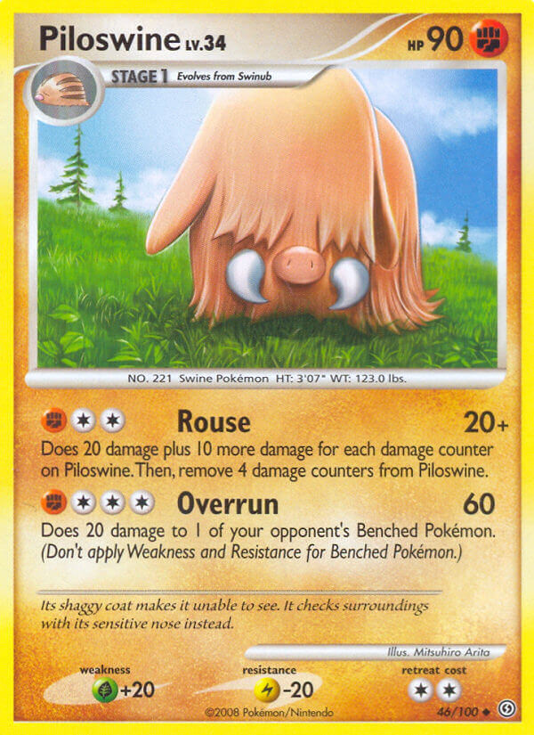 Piloswine Pokémon card