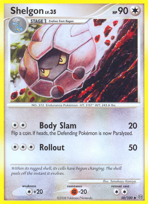 Shelgon Pokémon card