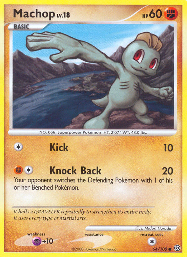 Machop Pokémon card