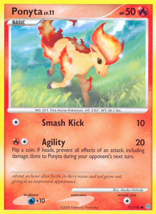 Ponyta Pokémon card