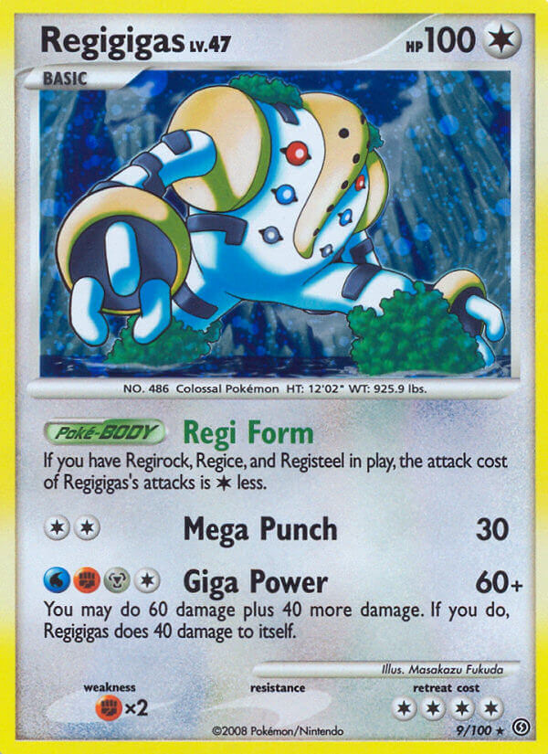 Regigigas Pokémon card