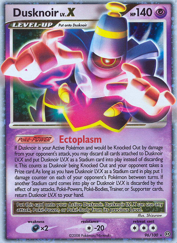 Dusknoir LV.X Pokémon card