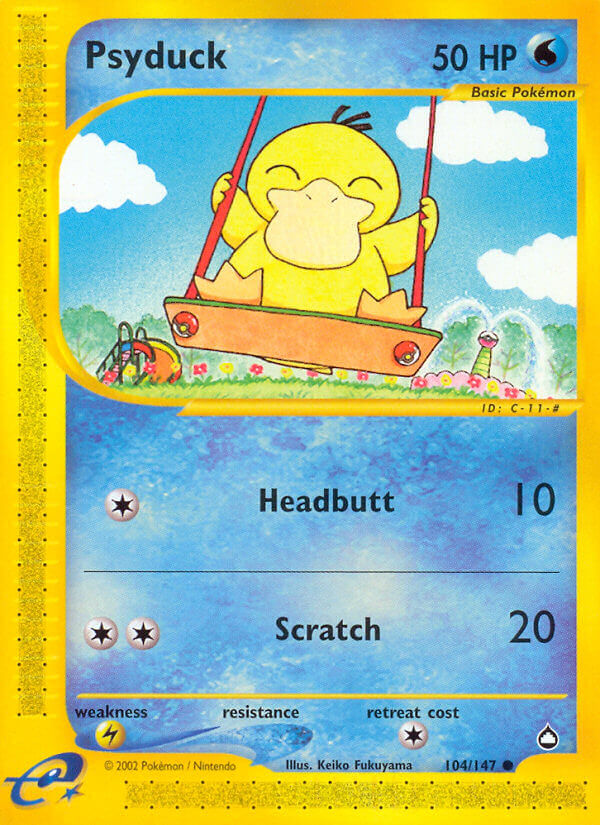 Psyduck Pokémon card