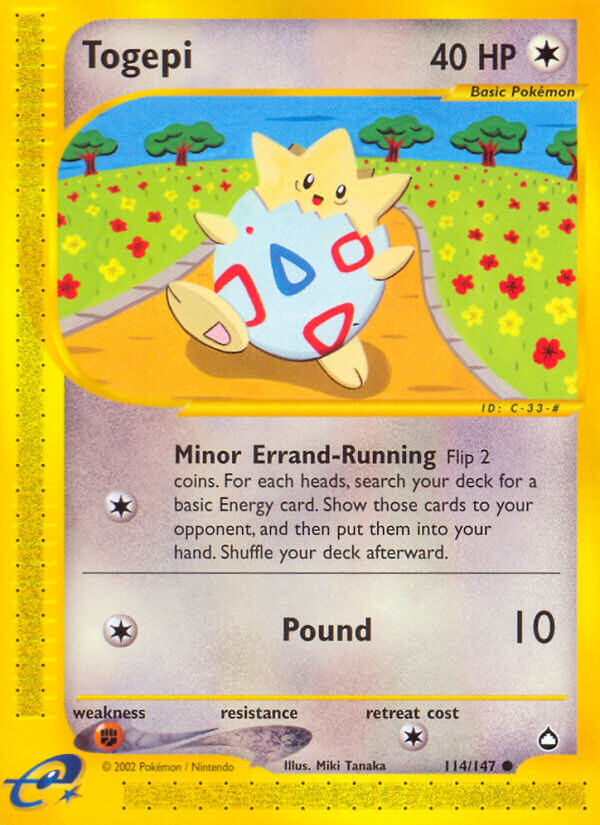 Togepi Pokémon card