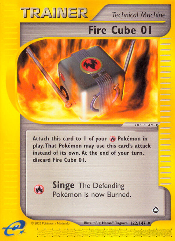 Fire Cube 01 Pokémon card
