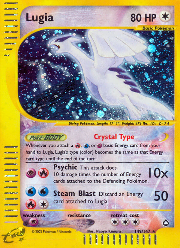 Lugia Pokémon card