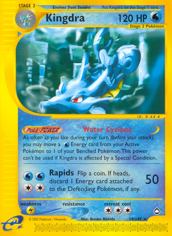 Kingdra Pokémon card