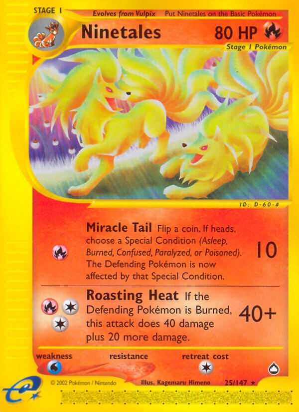Ninetales Pokémon card
