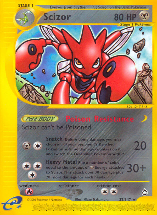 Scizor Pokémon card