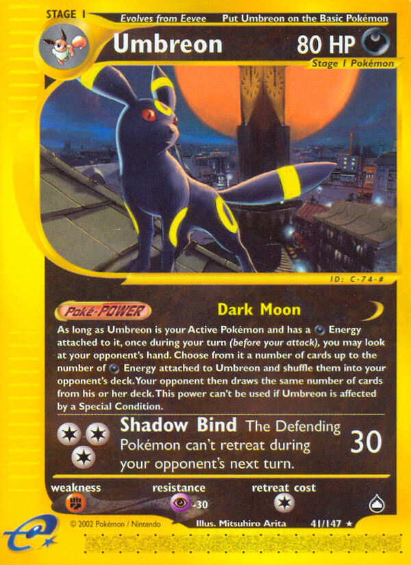 Umbreon Pokémon card