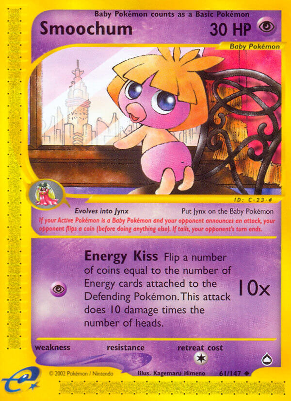 Smoochum Pokémon card