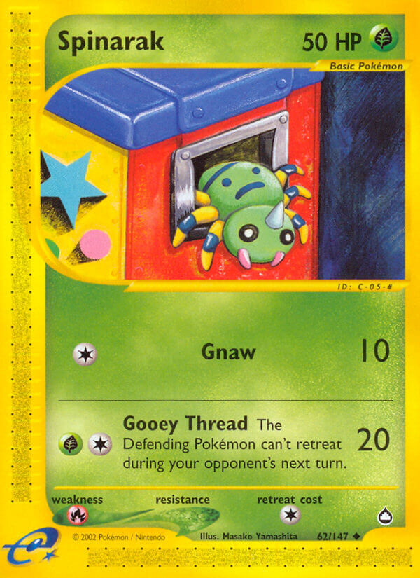 Spinarak Pokémon card