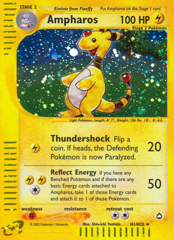 Ampharos Pokémon card