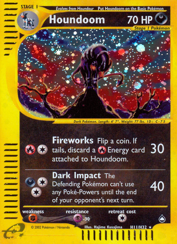 Houndoom Pokémon card