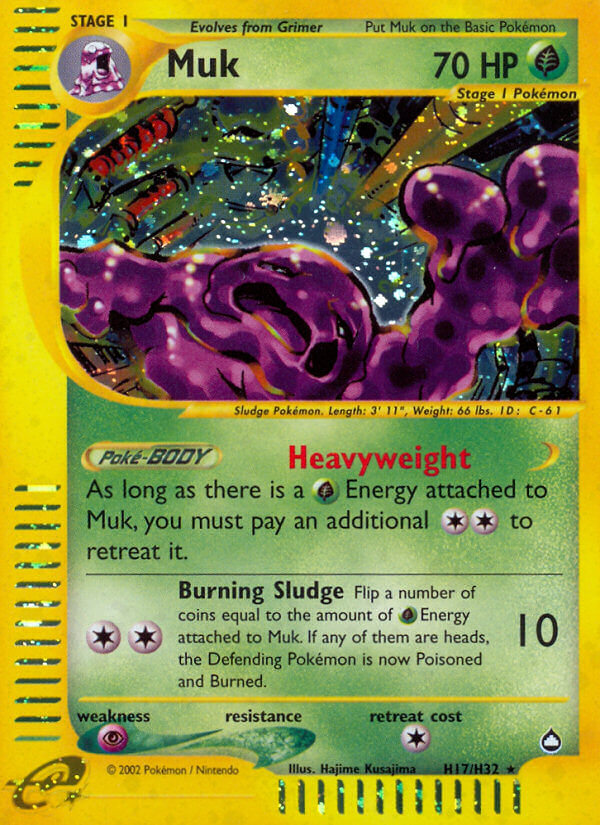 Muk Pokémon card