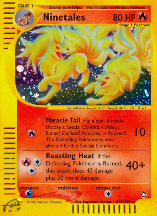 Ninetales Pokémon card