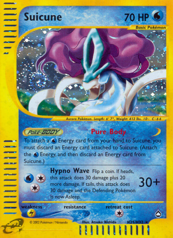 Suicune Pokémon card