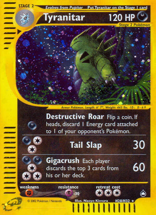 Tyranitar Pokémon card