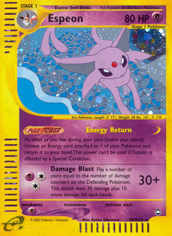 Espeon Pokémon card