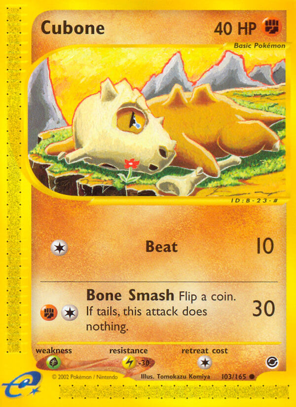 Cubone Pokémon card