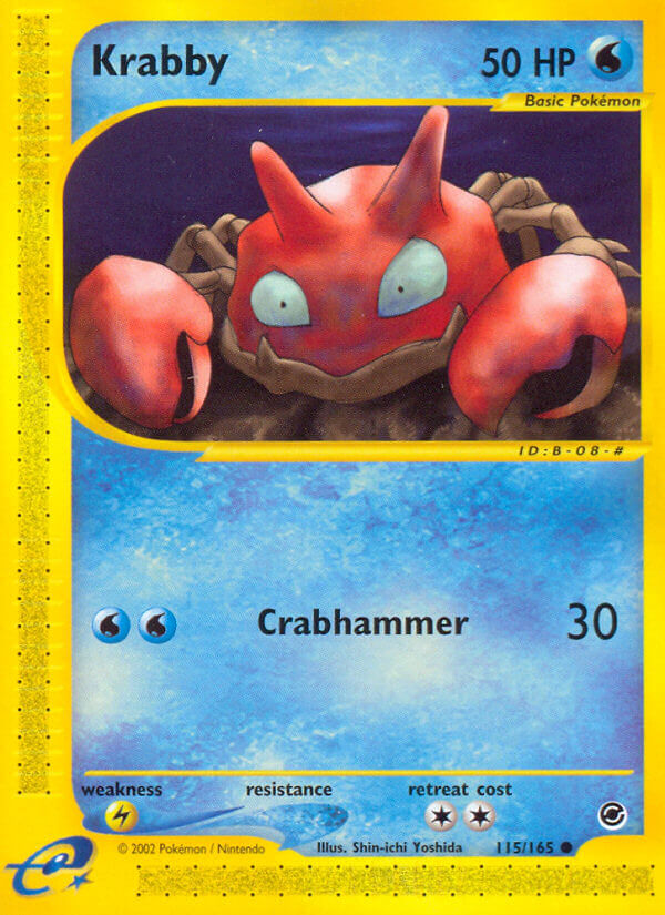 Krabby Pokémon card