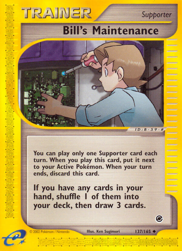 Bill’s Maintenance Pokémon card