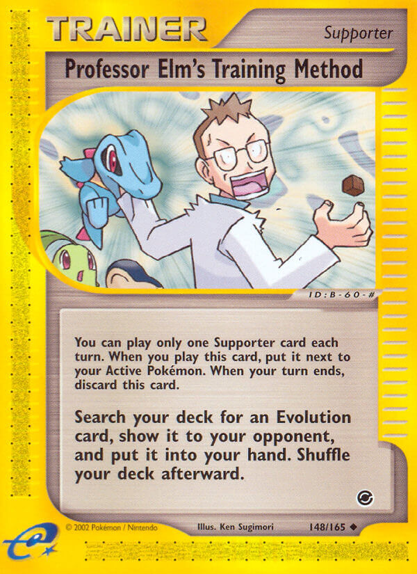 Professor Elm’s Training Method Pokémon card