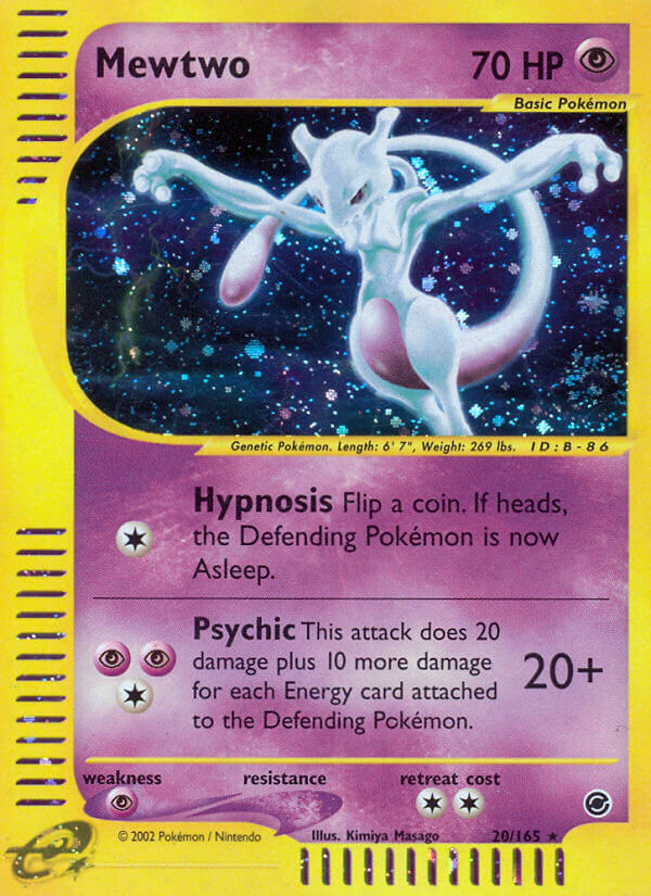 Mewtwo Pokémon card