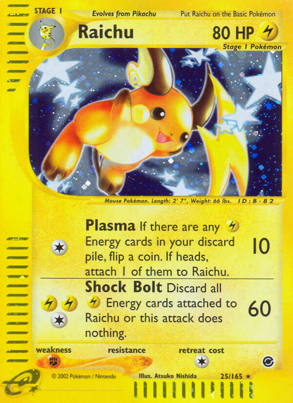 Raichu Pokémon card