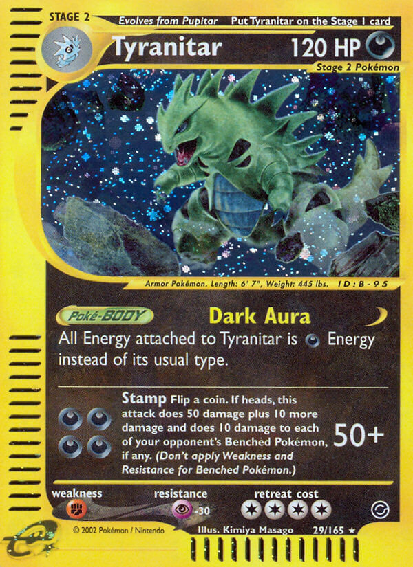 Tyranitar Pokémon card