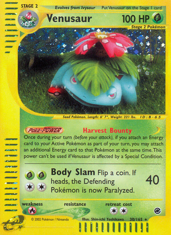 Venusaur Pokémon card