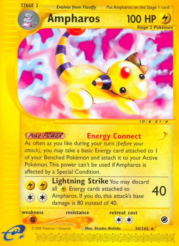 Ampharos Pokémon card