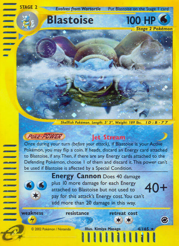 Blastoise Pokémon card