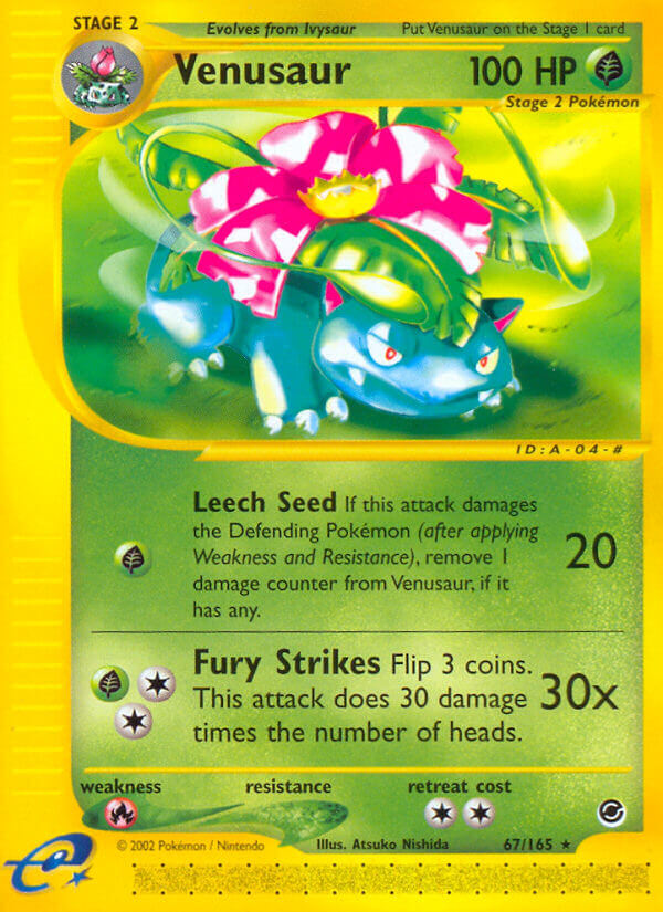 Venusaur Pokémon card