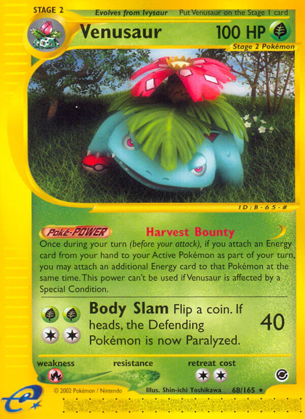 Venusaur Pokémon card