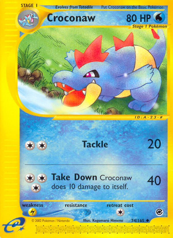 Croconaw Pokémon card