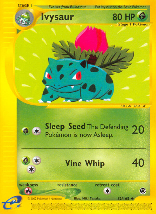 Ivysaur Pokémon card