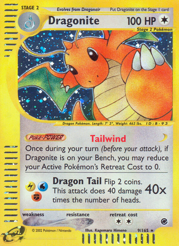 Dragonite Pokémon card