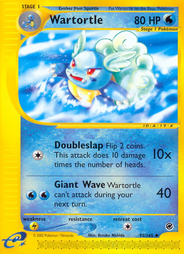 Wartortle Pokémon card