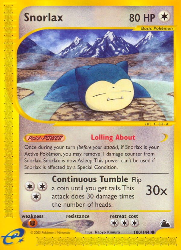 Snorlax Pokémon card