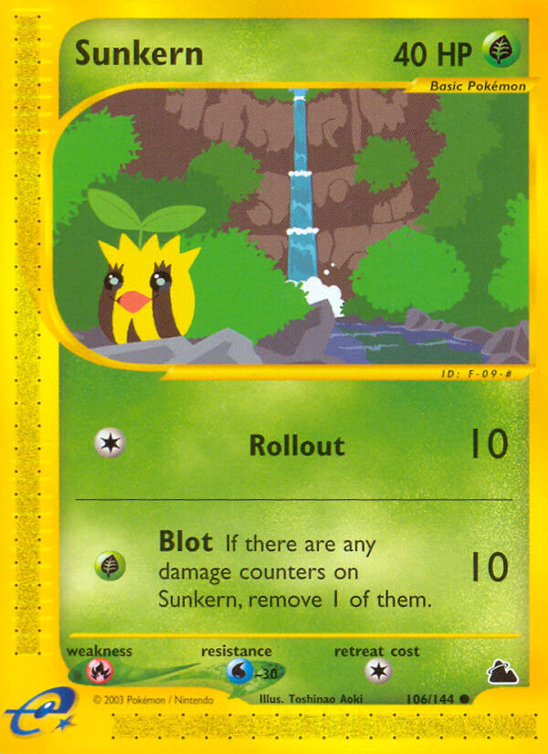 Sunkern Pokémon card