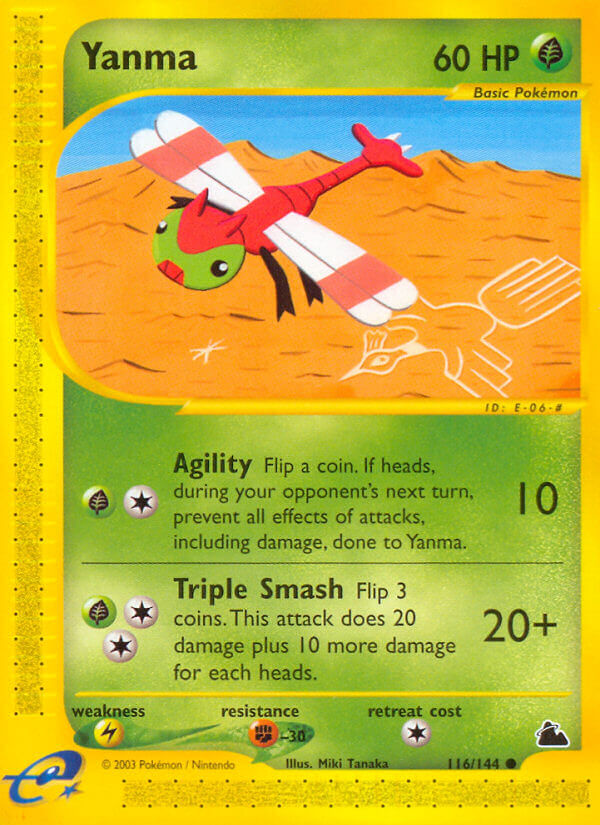 Yanma Pokémon card