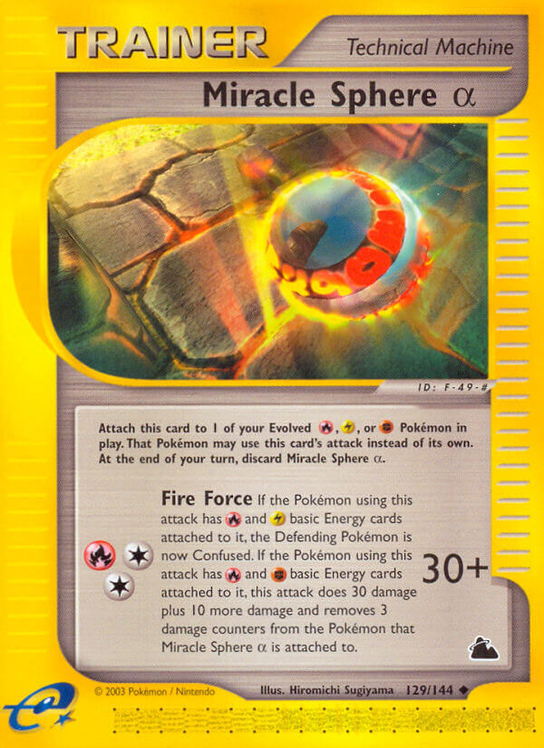 Miracle Sphere (Alpha) Pokémon card
